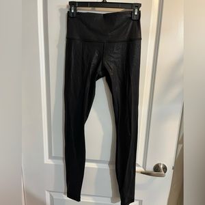 Lululemon Shine Align Leggings in Black size 6